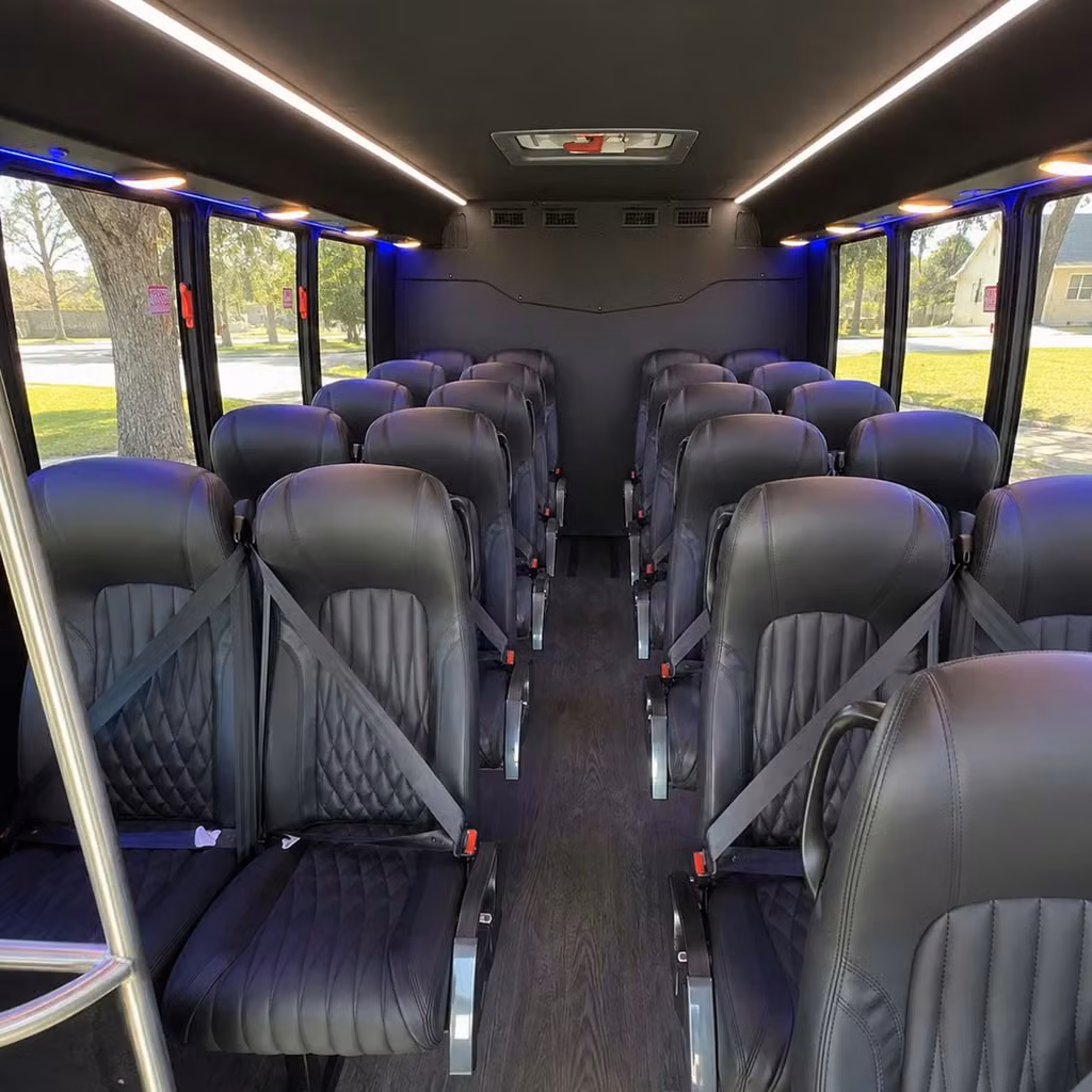 28 passenger minibus inside