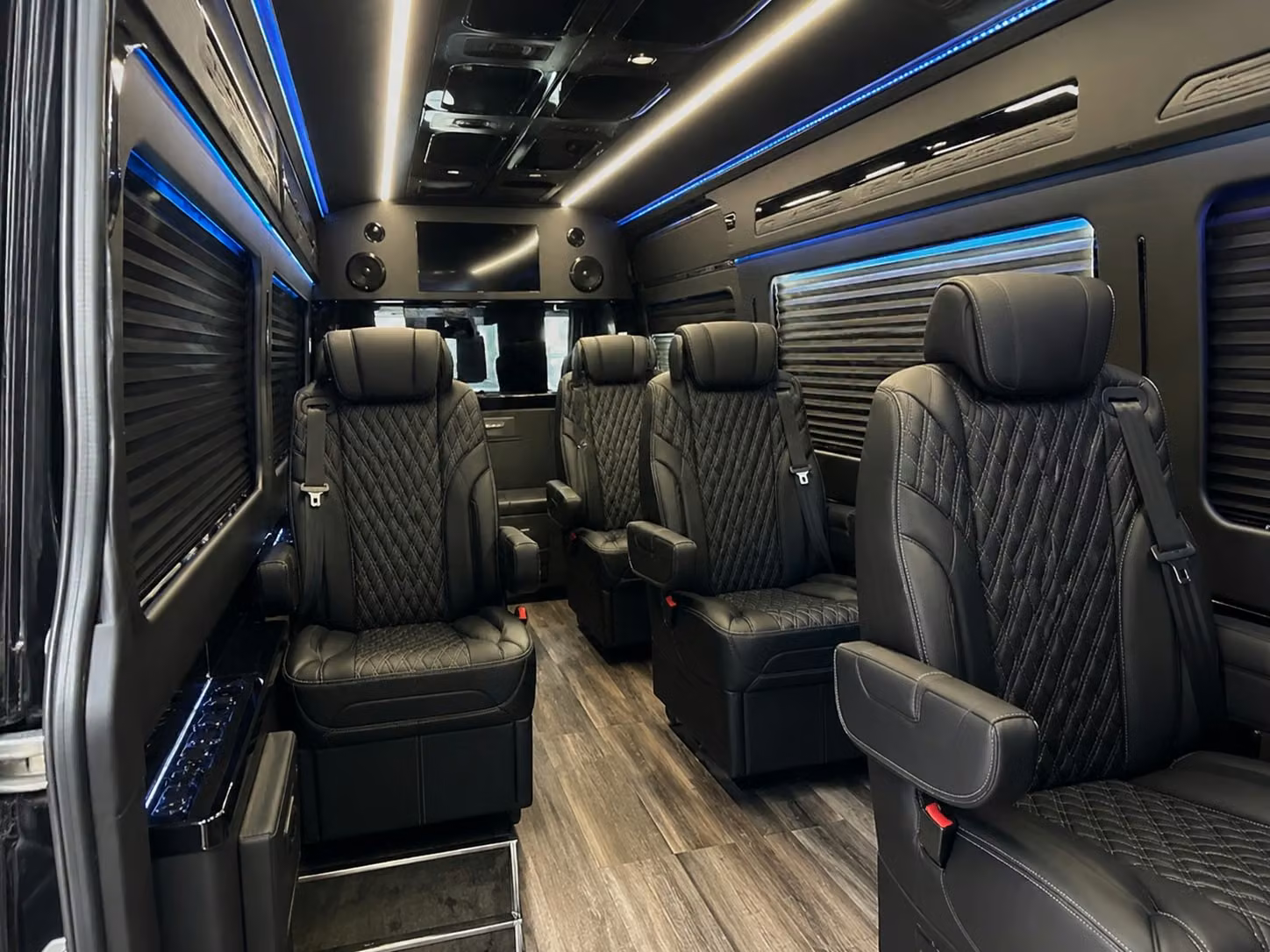sprinter van with driver inside